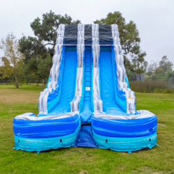 JCXD WSD19TAO DPWEB 3 1740455809 OCEAN BLUE 19 FT DUAL LANE DOUBLE POOL SLIDE