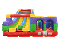 30 FT Retro Radical Run Inflatable Obstacle Course